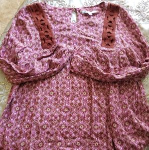 DR2 long sleeve babydoll blouse